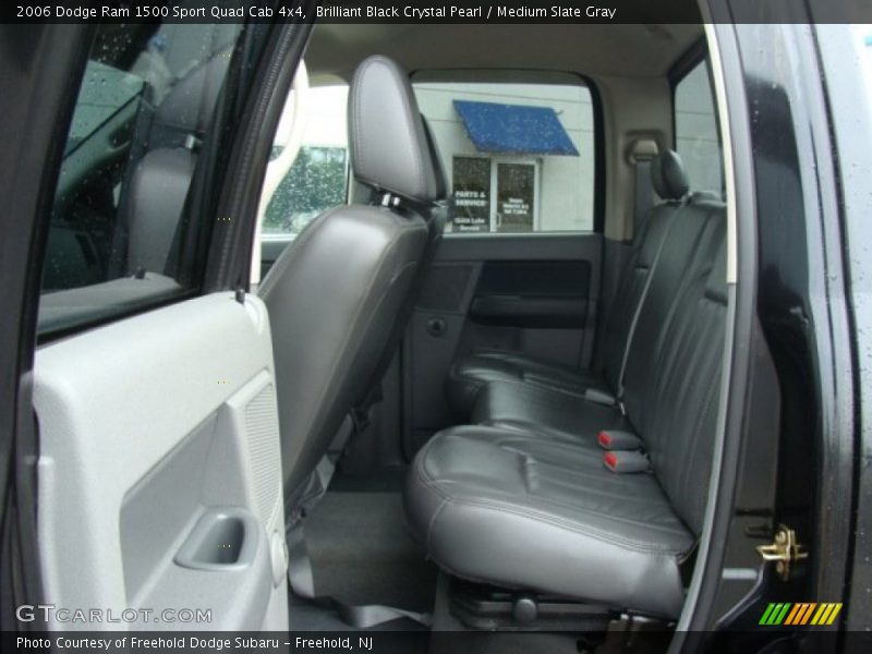 Brilliant Black Crystal Pearl / Medium Slate Gray 2006 Dodge Ram 1500 Sport Quad Cab 4x4