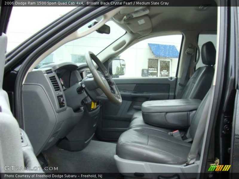 Brilliant Black Crystal Pearl / Medium Slate Gray 2006 Dodge Ram 1500 Sport Quad Cab 4x4