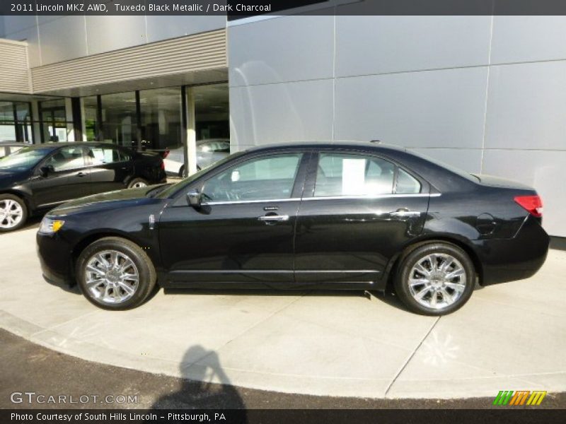 Tuxedo Black Metallic / Dark Charcoal 2011 Lincoln MKZ AWD