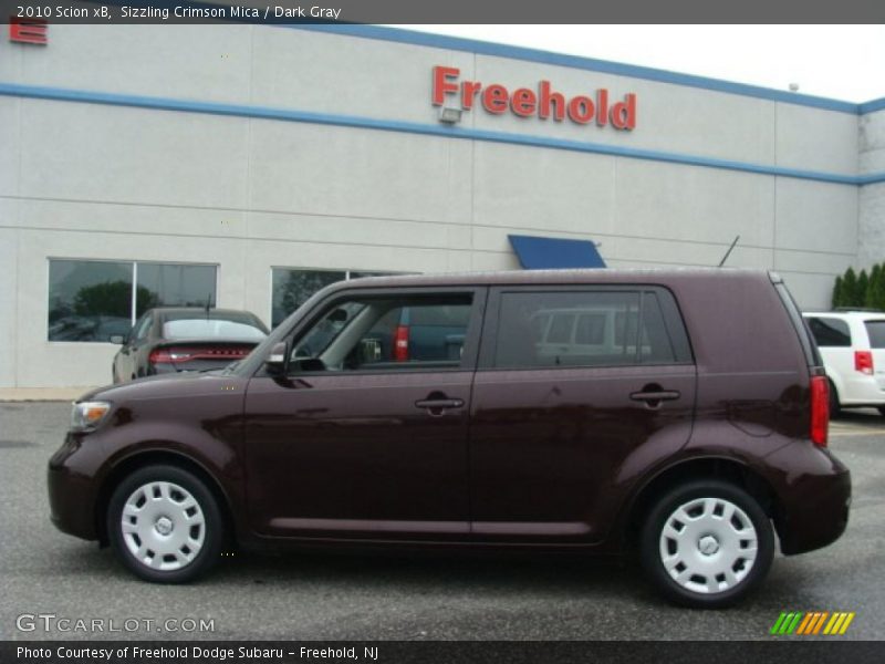 Sizzling Crimson Mica / Dark Gray 2010 Scion xB