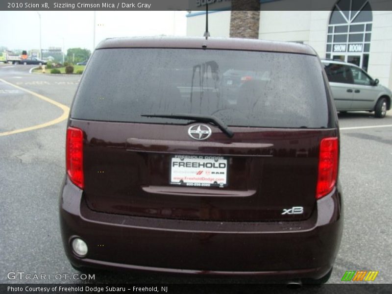 Sizzling Crimson Mica / Dark Gray 2010 Scion xB