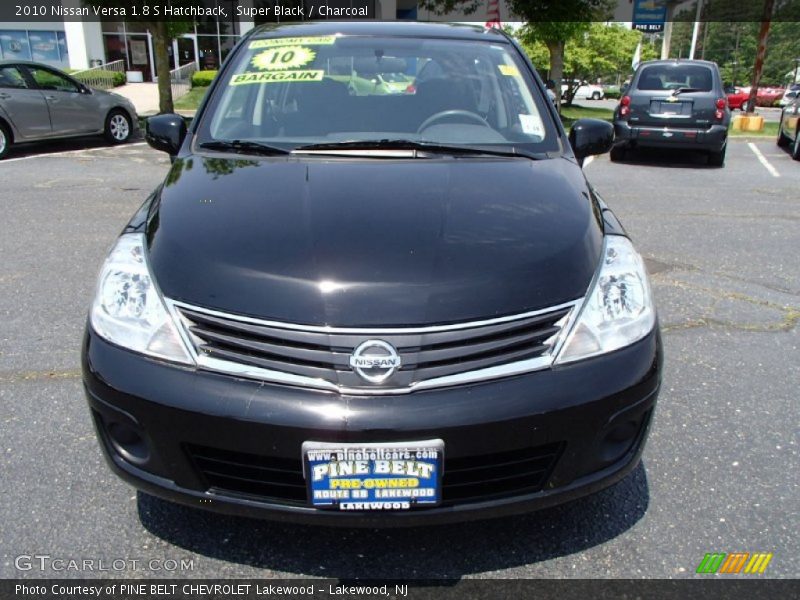 Super Black / Charcoal 2010 Nissan Versa 1.8 S Hatchback