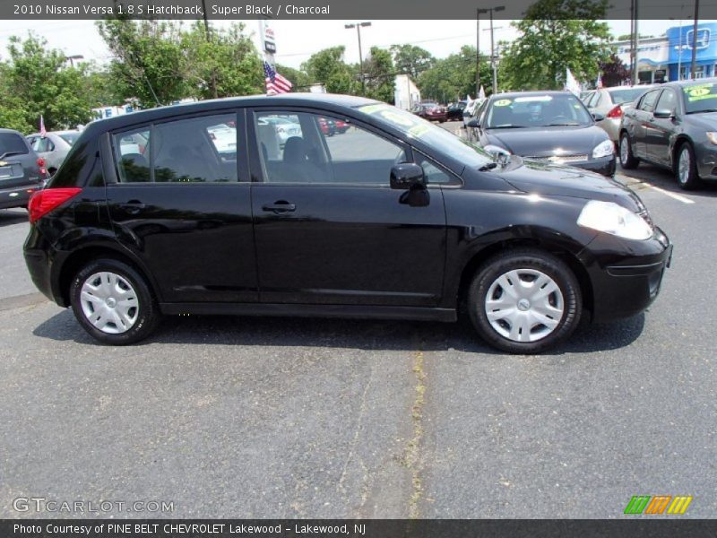 Super Black / Charcoal 2010 Nissan Versa 1.8 S Hatchback