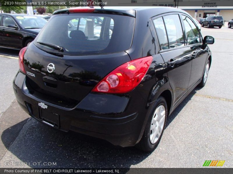Super Black / Charcoal 2010 Nissan Versa 1.8 S Hatchback