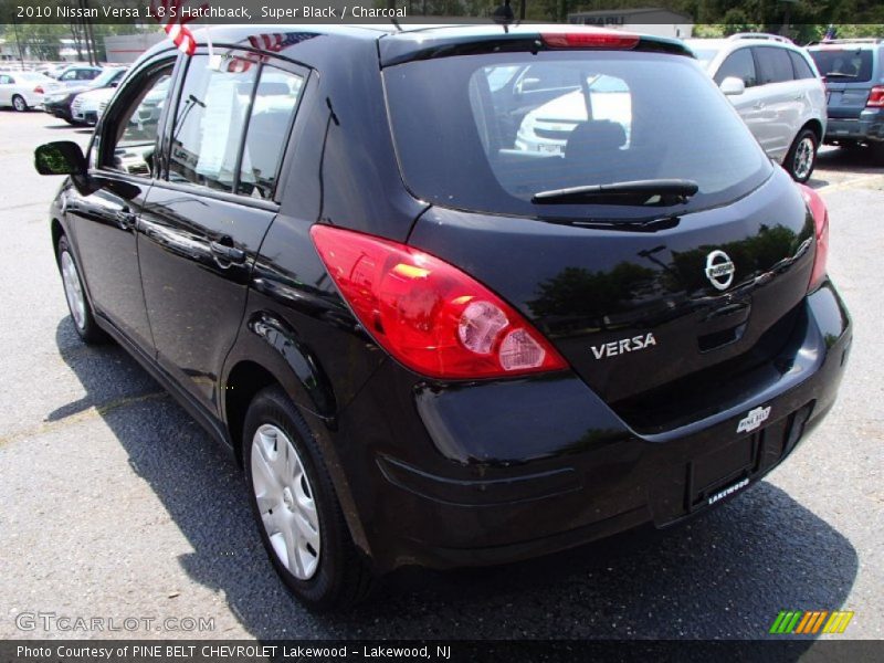 Super Black / Charcoal 2010 Nissan Versa 1.8 S Hatchback