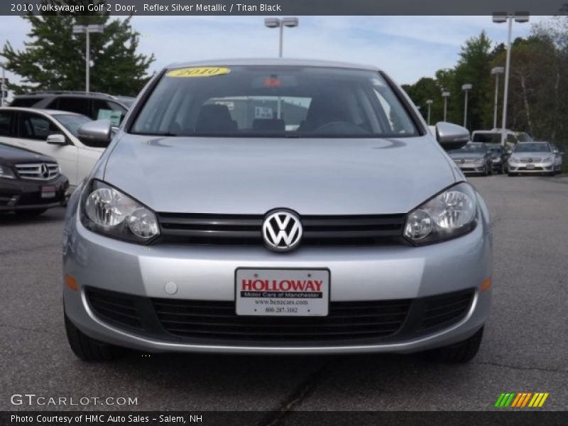 Reflex Silver Metallic / Titan Black 2010 Volkswagen Golf 2 Door