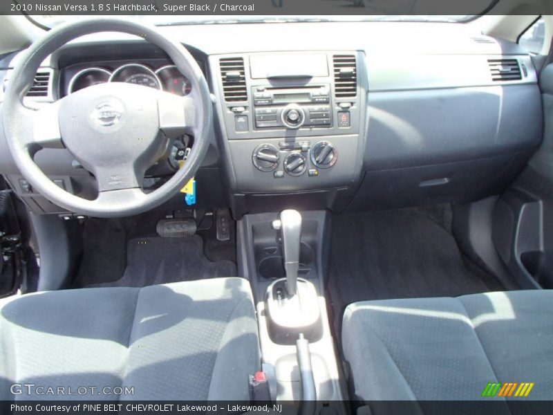 Super Black / Charcoal 2010 Nissan Versa 1.8 S Hatchback