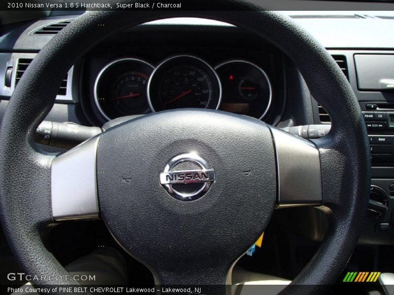 Super Black / Charcoal 2010 Nissan Versa 1.8 S Hatchback
