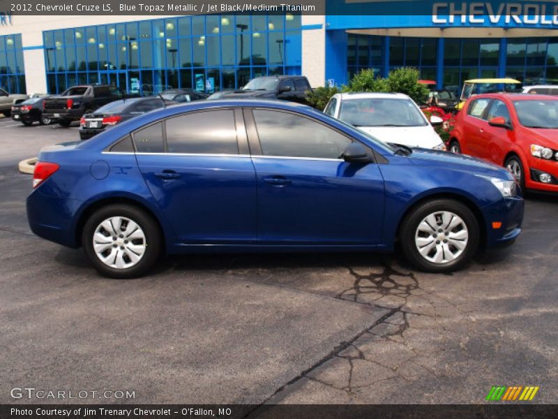 Blue Topaz Metallic / Jet Black/Medium Titanium 2012 Chevrolet Cruze LS