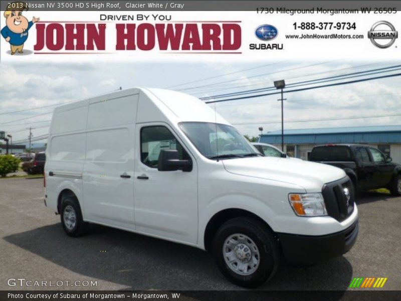 Glacier White / Gray 2013 Nissan NV 3500 HD S High Roof