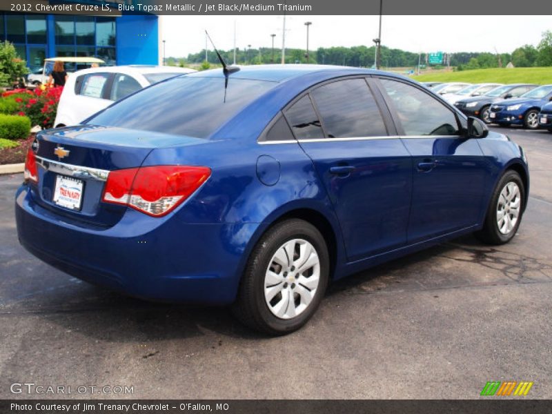 Blue Topaz Metallic / Jet Black/Medium Titanium 2012 Chevrolet Cruze LS