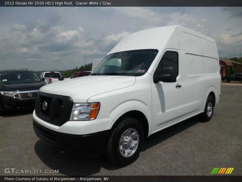 Glacier White / Gray 2013 Nissan NV 3500 HD S High Roof