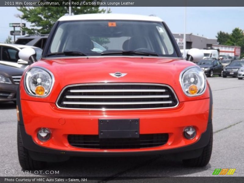 Pure Red / Carbon Black Lounge Leather 2011 Mini Cooper Countryman
