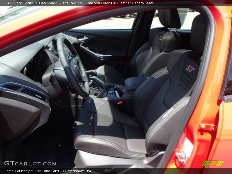 Race Red / ST Charcoal Black Full-Leather Recaro Seats 2013 Ford Focus ST Hatchback