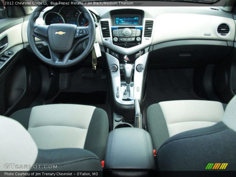 Blue Topaz Metallic / Jet Black/Medium Titanium 2012 Chevrolet Cruze LS