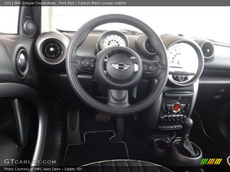 Pure Red / Carbon Black Lounge Leather 2011 Mini Cooper Countryman