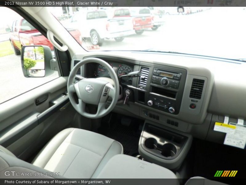 Glacier White / Gray 2013 Nissan NV 3500 HD S High Roof