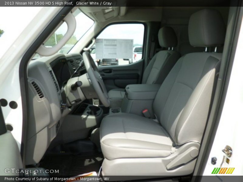 Glacier White / Gray 2013 Nissan NV 3500 HD S High Roof