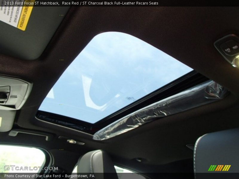 Sunroof of 2013 Focus ST Hatchback