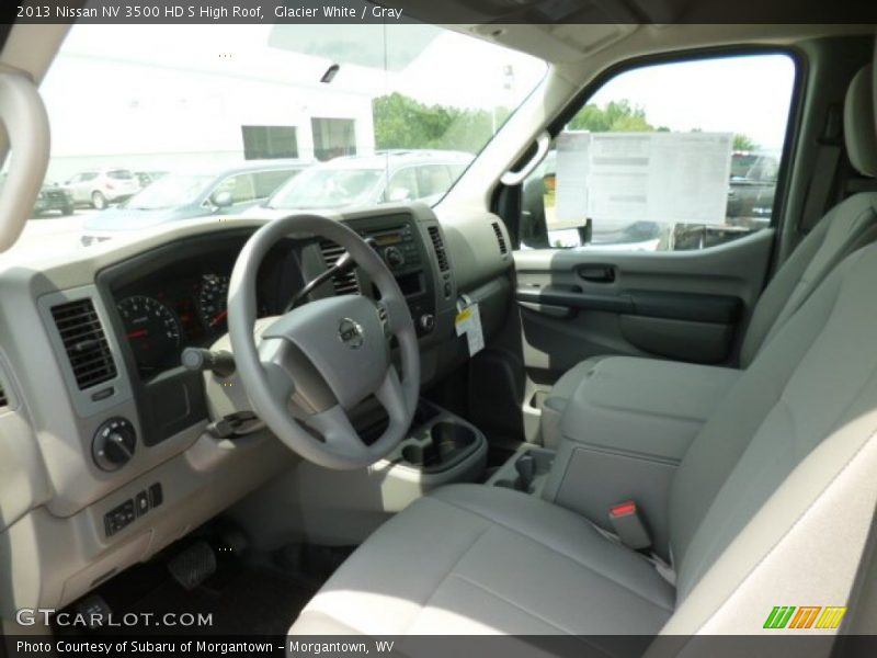 Glacier White / Gray 2013 Nissan NV 3500 HD S High Roof