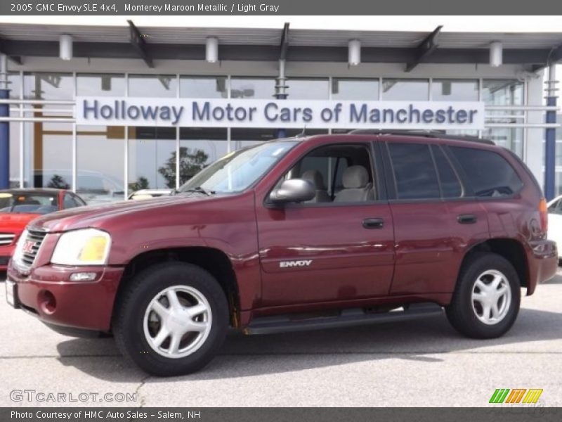 Monterey Maroon Metallic / Light Gray 2005 GMC Envoy SLE 4x4
