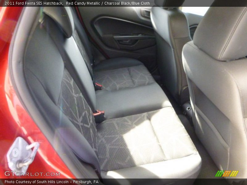 Red Candy Metallic / Charcoal Black/Blue Cloth 2011 Ford Fiesta SES Hatchback