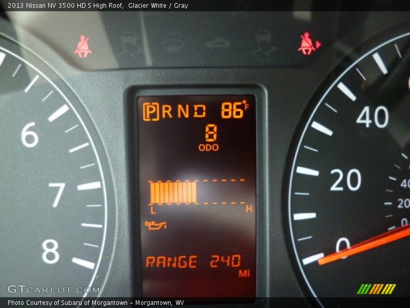 Glacier White / Gray 2013 Nissan NV 3500 HD S High Roof