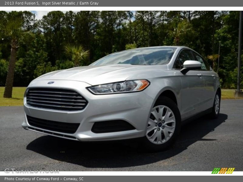 Ingot Silver Metallic / Earth Gray 2013 Ford Fusion S
