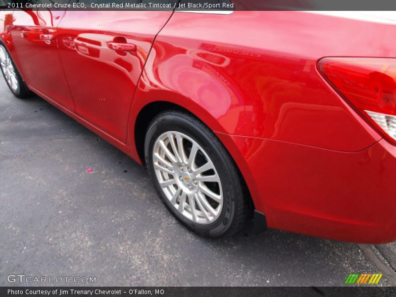 Crystal Red Metallic Tintcoat / Jet Black/Sport Red 2011 Chevrolet Cruze ECO