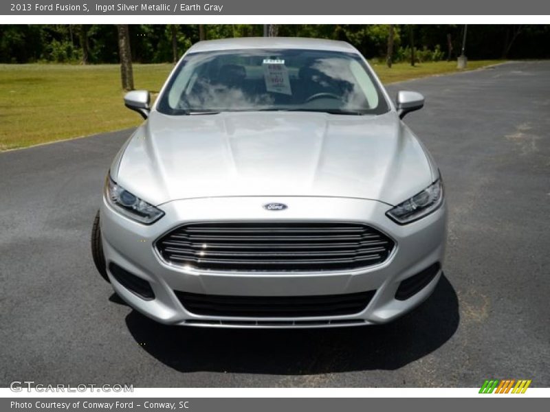 Ingot Silver Metallic / Earth Gray 2013 Ford Fusion S
