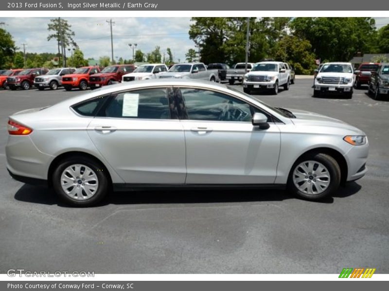 Ingot Silver Metallic / Earth Gray 2013 Ford Fusion S