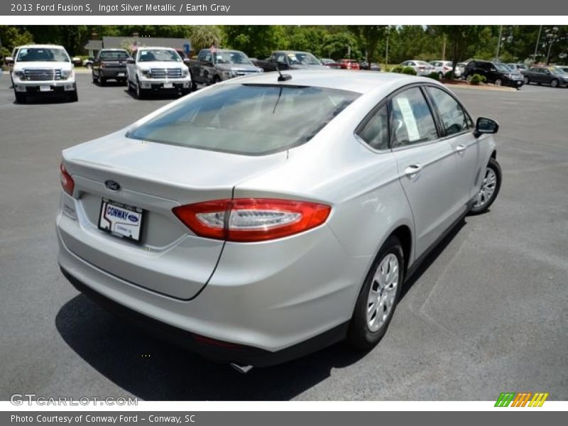 Ingot Silver Metallic / Earth Gray 2013 Ford Fusion S