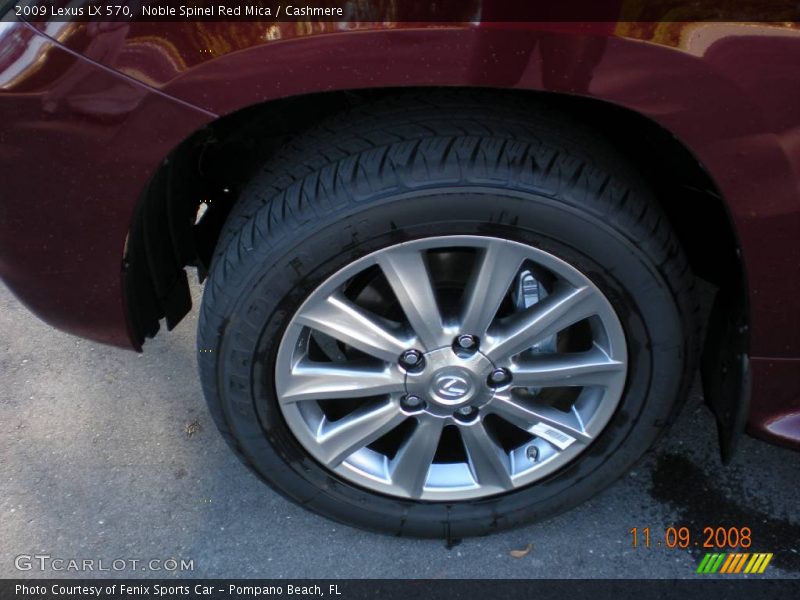 Noble Spinel Red Mica / Cashmere 2009 Lexus LX 570