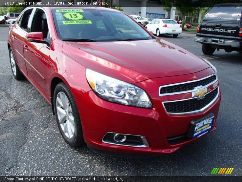 Crystal Red Tintcoat / Jet Black 2013 Chevrolet Malibu LT