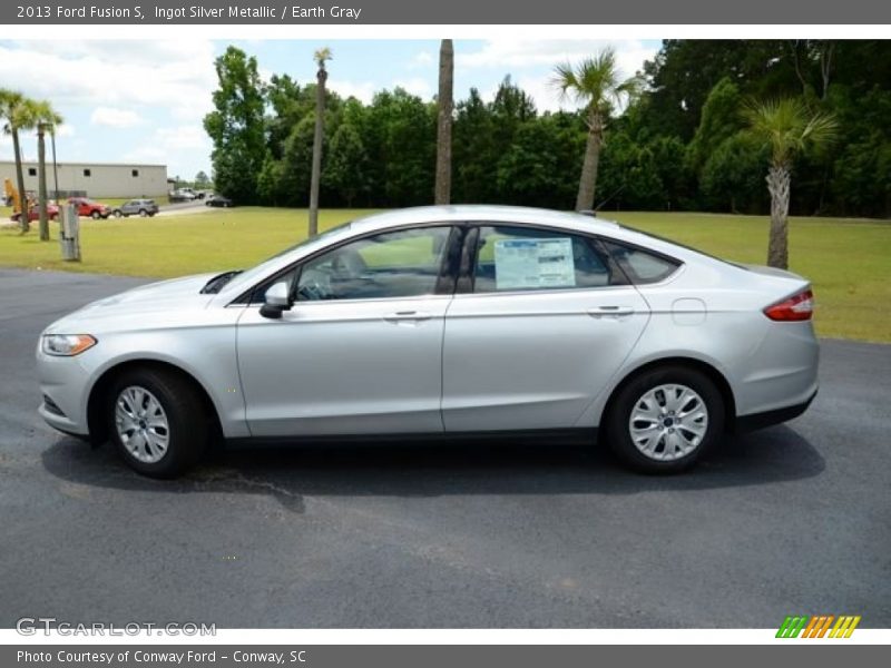 Ingot Silver Metallic / Earth Gray 2013 Ford Fusion S