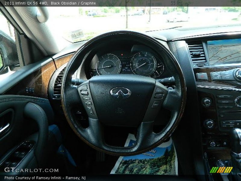 Black Obsidian / Graphite 2011 Infiniti QX 56 4WD