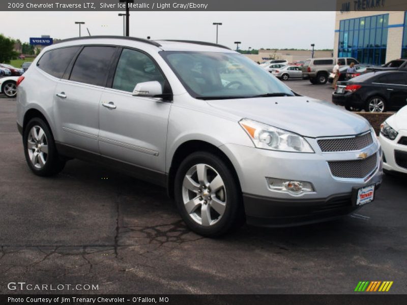 Silver Ice Metallic / Light Gray/Ebony 2009 Chevrolet Traverse LTZ