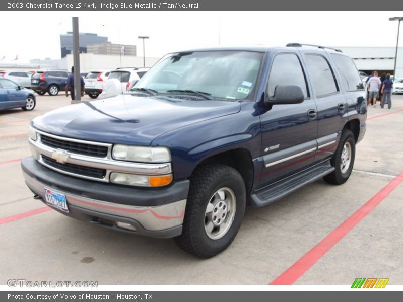 Indigo Blue Metallic / Tan/Neutral 2003 Chevrolet Tahoe LS 4x4