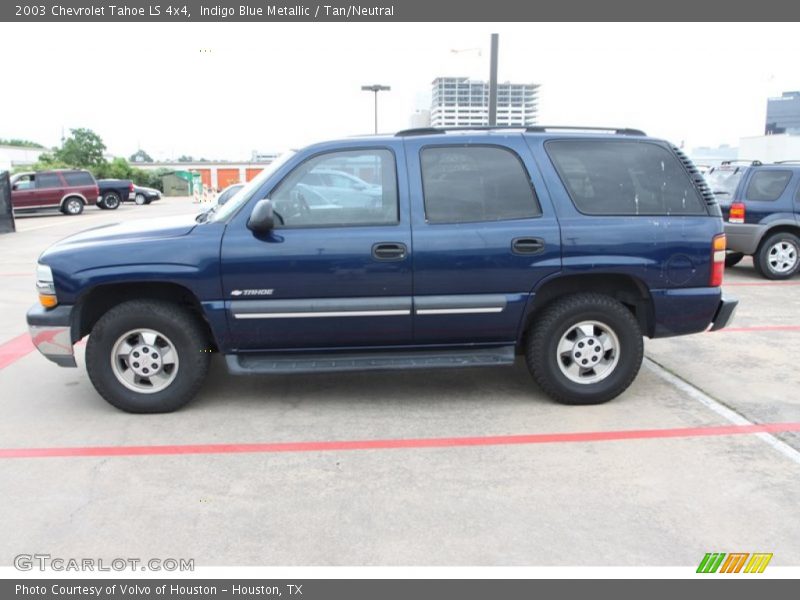 Indigo Blue Metallic / Tan/Neutral 2003 Chevrolet Tahoe LS 4x4