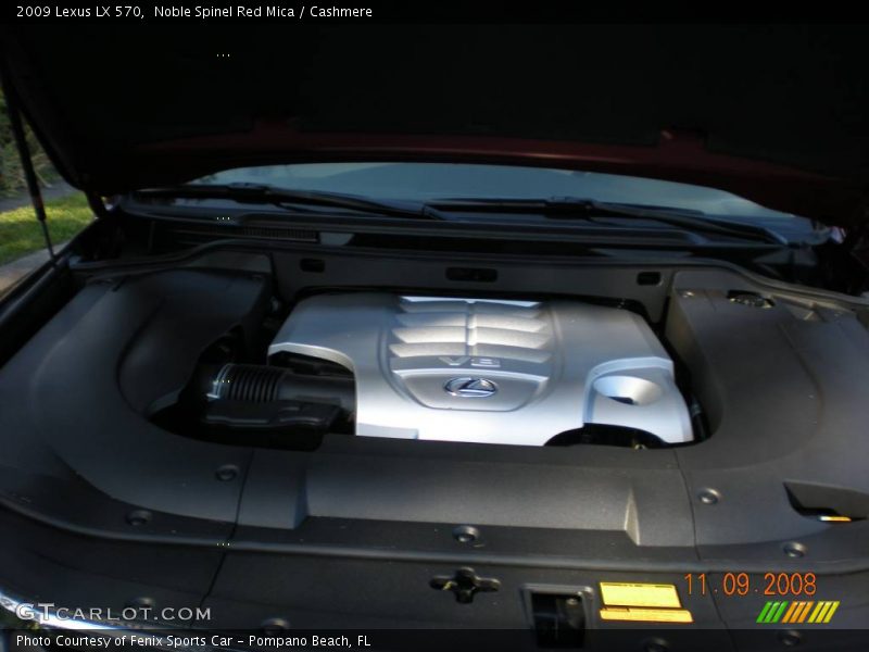 Noble Spinel Red Mica / Cashmere 2009 Lexus LX 570