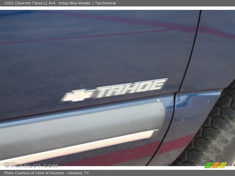 Indigo Blue Metallic / Tan/Neutral 2003 Chevrolet Tahoe LS 4x4
