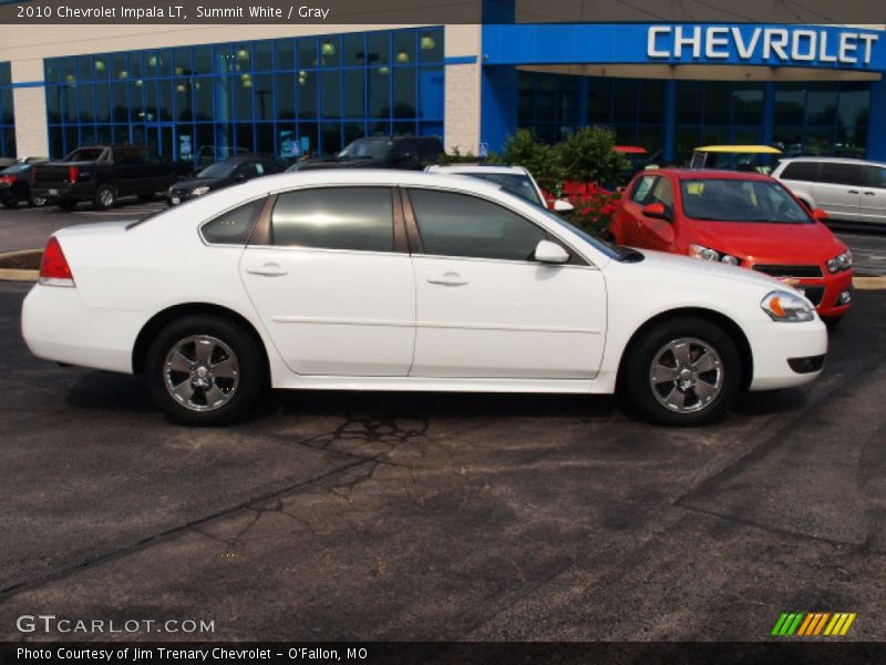Summit White / Gray 2010 Chevrolet Impala LT