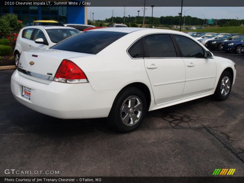 Summit White / Gray 2010 Chevrolet Impala LT