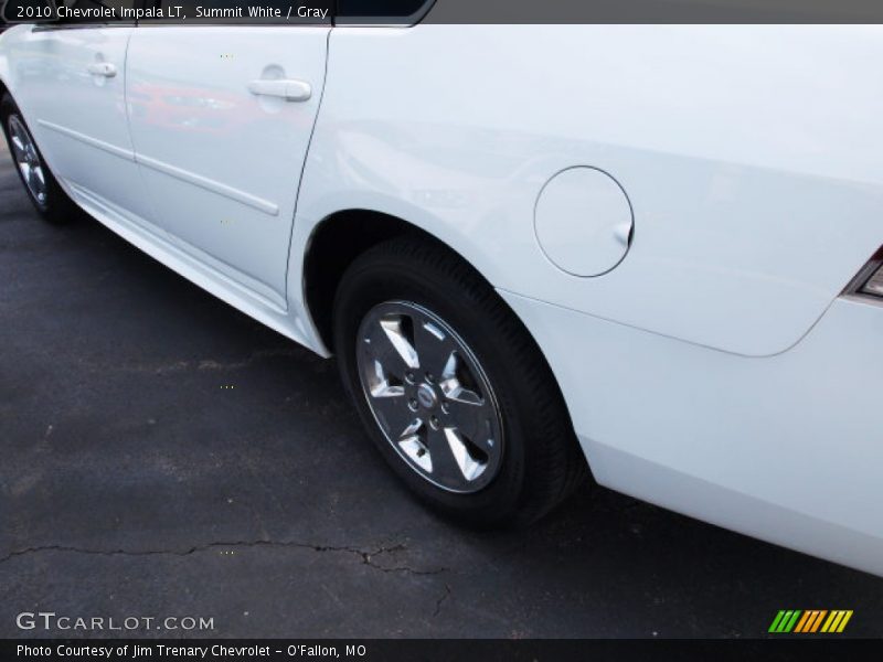 Summit White / Gray 2010 Chevrolet Impala LT