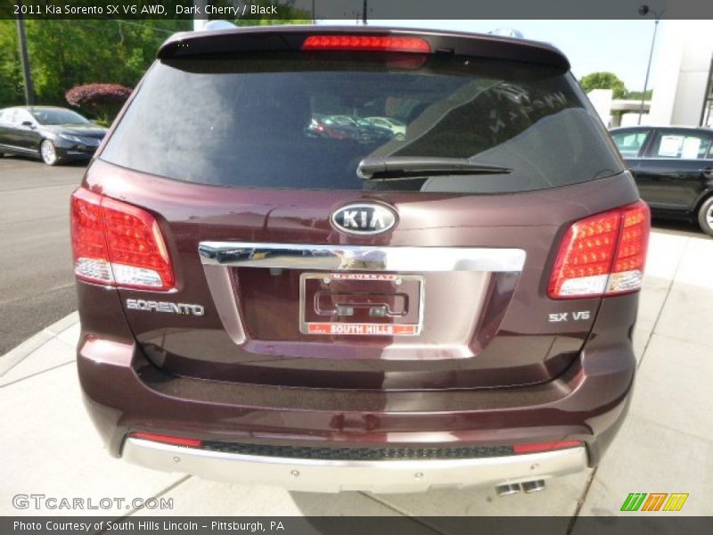 Dark Cherry / Black 2011 Kia Sorento SX V6 AWD