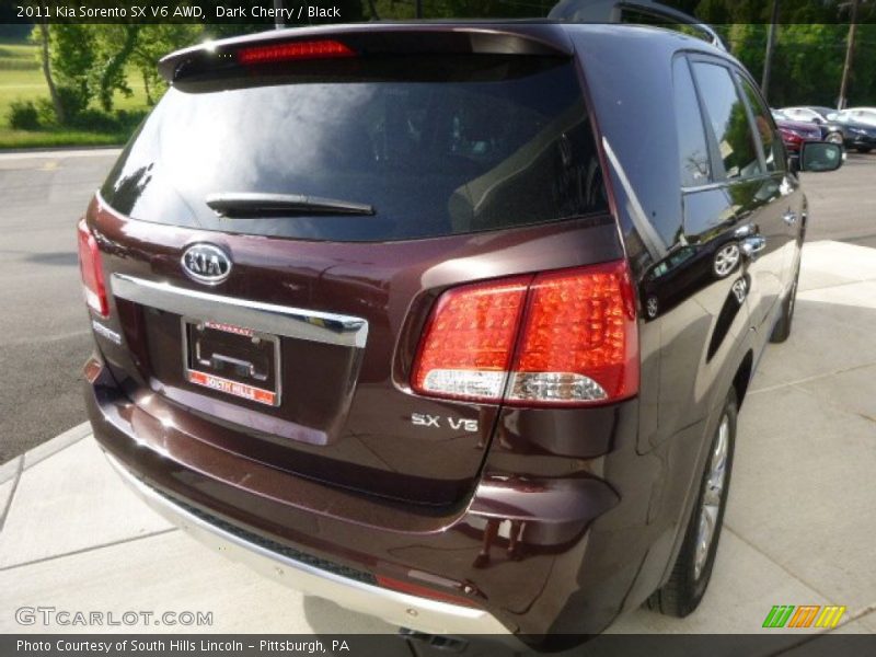 Dark Cherry / Black 2011 Kia Sorento SX V6 AWD