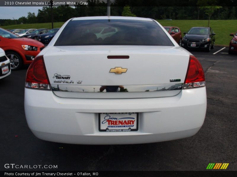 Summit White / Gray 2010 Chevrolet Impala LT