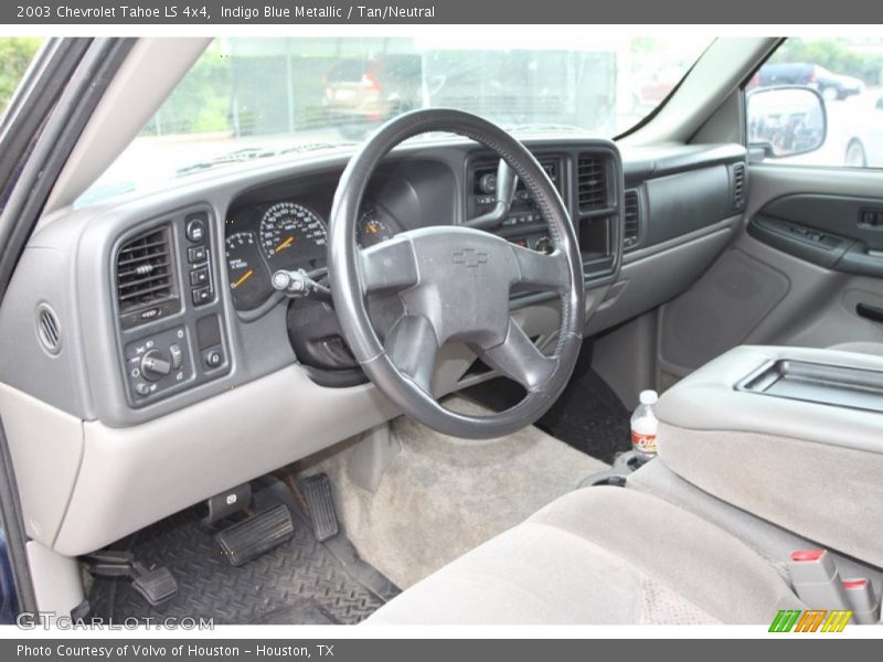 Indigo Blue Metallic / Tan/Neutral 2003 Chevrolet Tahoe LS 4x4