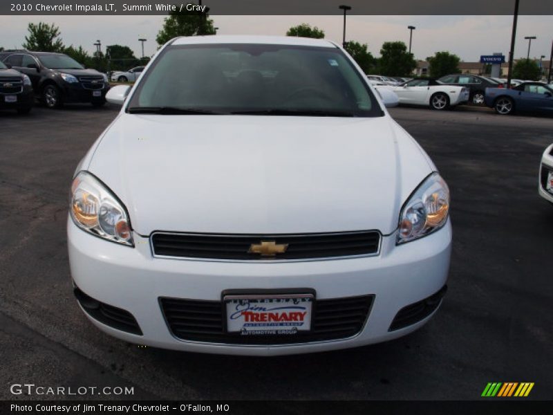 Summit White / Gray 2010 Chevrolet Impala LT
