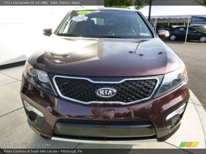 Dark Cherry / Black 2011 Kia Sorento SX V6 AWD